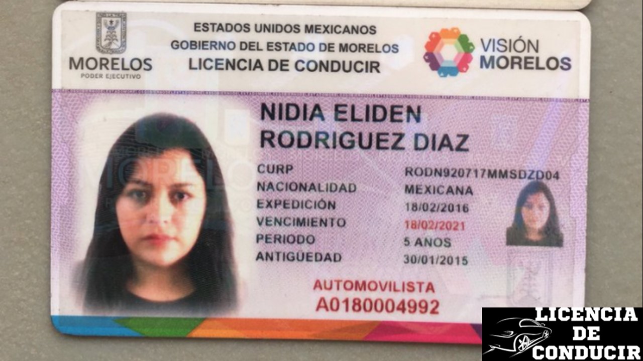 Licencia de Conducir Morelos 2022-2023