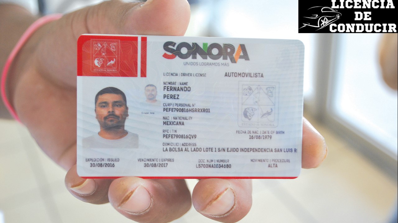 Licencia de Conducir Sonora 2022-2023