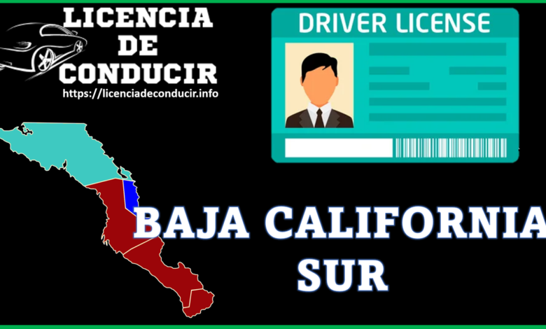 Licencia de conducir Baja California Sur 2022-2023
