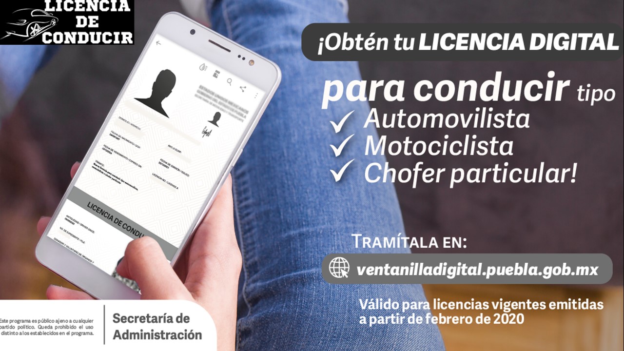 Licencia de conducir en Puebla 2022-2023